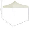 Professional Folding Party Tent 2×2 m Steel – Cream