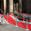 Stanchion with Belt Airport Barrier Stainless Steel – Silver, 2