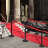 Stanchion with Belt Airport Barrier Stainless Steel – Black, 2