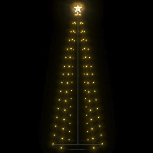 Christmas Cone Tree 100 LEDs Decoration – 180×70 cm, Warm White