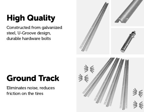 Sliding Gate Hardware Accessories Kit – Track – 4×1 m