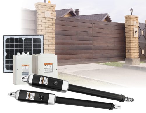 1000KG Solar Double Swing Auto Motor Remote Gate Opener – 10 W
