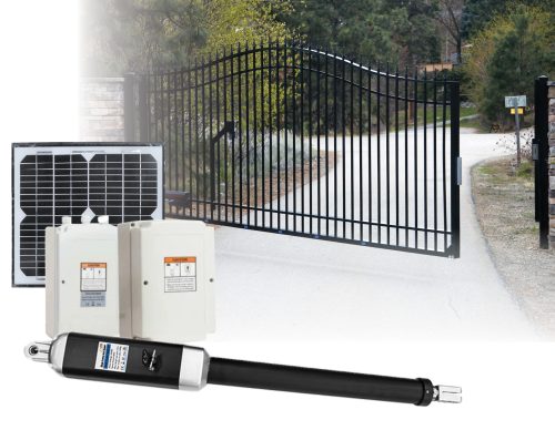 500KG Solar Single Swing Auto Motor Remote Gate Opener – 10W