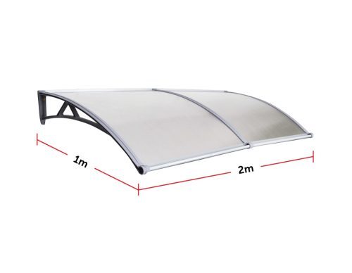 DIY Outdoor Awning Cover with Rain Gutter – 1 x 2 M