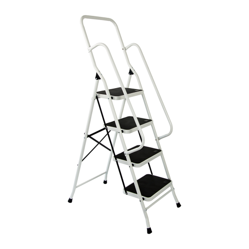 Foldable Non Slip 4 Step Steel Ladder