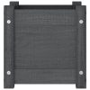 Garden Planter 31x31x31 cm Solid Pinewood – Grey, 1