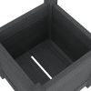 Garden Planter 31x31x31 cm Solid Pinewood – Grey, 1