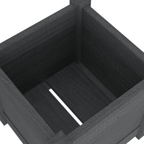 Garden Planter 31x31x31 cm Solid Pinewood – Grey, 1