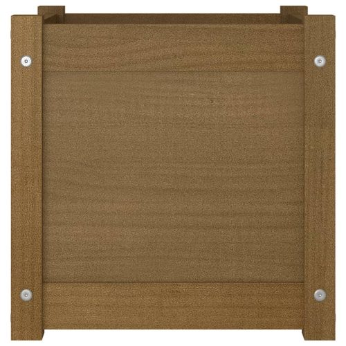 Garden Planter 40x40x40 cm Solid Pinewood – Honey Brown, 1