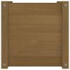 Garden Planter 40x40x40 cm Solid Pinewood – Honey Brown, 1