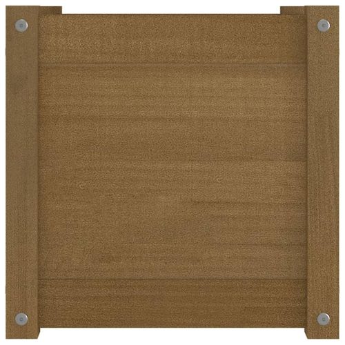 Garden Planter 40x40x40 cm Solid Pinewood – Honey Brown, 1