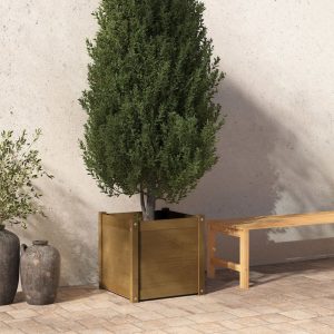 Garden Planter 50x50x50 cm Solid Pinewood