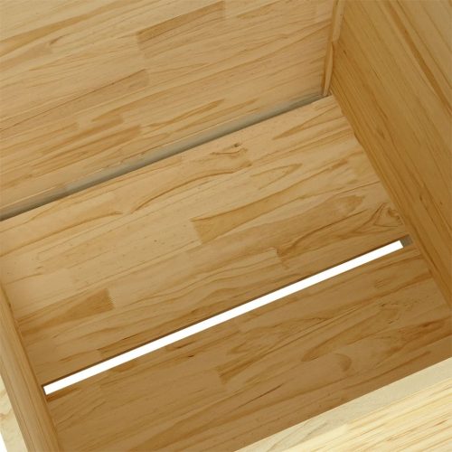 Garden Planter 70x70x70 cm Solid Pinewood – Brown