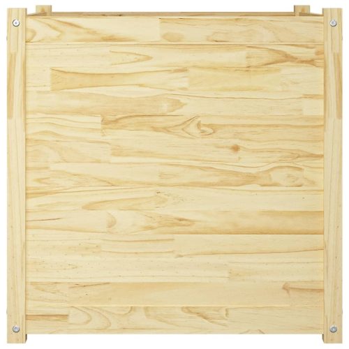 Garden Planter 70x70x70 cm Solid Pinewood – Brown