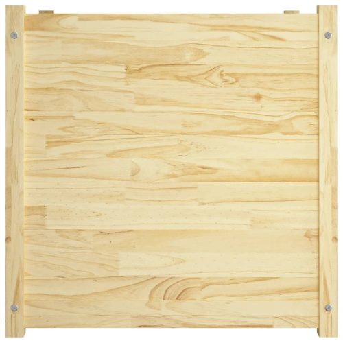 Garden Planter 70x70x70 cm Solid Pinewood – Brown