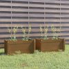 Garden Planter 60x31x31 cm Solid Pinewood – Honey Brown, 2