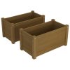 Garden Planter 60x31x31 cm Solid Pinewood – Honey Brown, 2