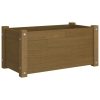 Garden Planter 60x31x31 cm Solid Pinewood – Honey Brown, 2