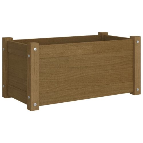 Garden Planter 60x31x31 cm Solid Pinewood – Honey Brown, 2