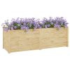 Garden Planter 150x50x50 cm Solid Pinewood – Brown