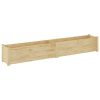 Garden Planter 200x31x31 cm Solid Pinewood – Brown, 1