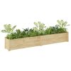 Garden Planter 200x31x31 cm Solid Pinewood – Brown, 1