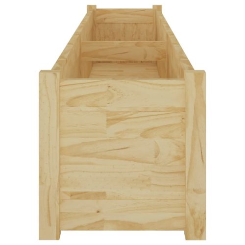 Garden Planter 200x31x31 cm Solid Pinewood – Brown, 1