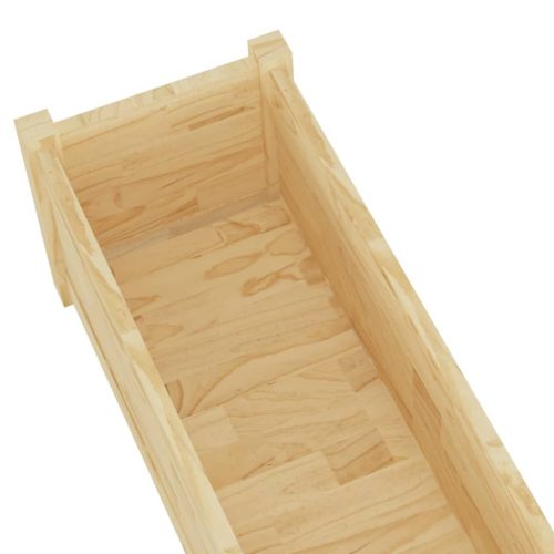 Garden Planter 200x31x31 cm Solid Pinewood – Brown, 1