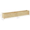 Garden Planter 200x31x31 cm Solid Pinewood – Brown, 1