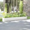 Garden Planter 200x31x31 cm Solid Pinewood – White, 1