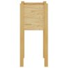 Garden Planter 31x31x70 cm Solid Pinewood – Brown, 1