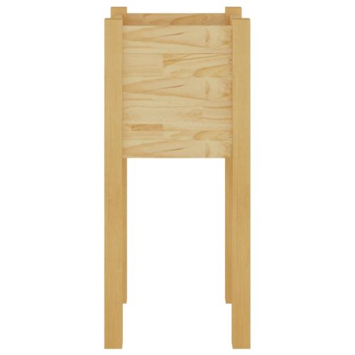 Garden Planter 31x31x70 cm Solid Pinewood – Brown, 1