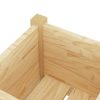 Garden Planter 31x31x70 cm Solid Pinewood – Brown, 1