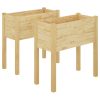 Garden Planter 70x31x70 cm Solid Pinewood – Brown, 2