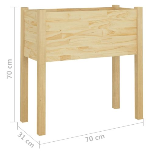 Garden Planter 70x31x70 cm Solid Pinewood – Brown, 2
