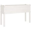 Garden Planter 110x31x70 cm Solid Pinewood – White, 1