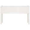 Garden Planter 110x31x70 cm Solid Pinewood – White, 1