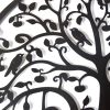 Black Tree of Life Wall Art Hanging Metal Iron Sculpture Garden – 60 cm