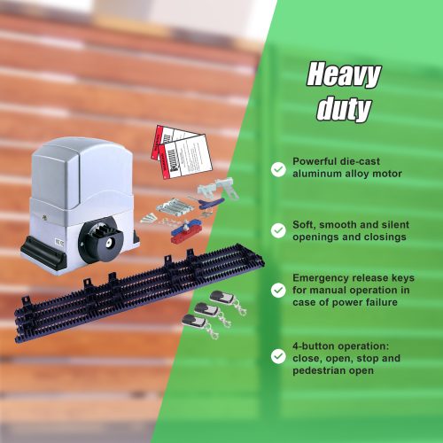 Auto Slide Sliding Gate Opener Automatic w 4m Rail – 1200 KG