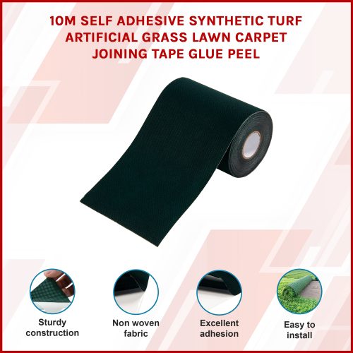 Self Adhesive Synthetic Turf Artificial Grass Lawn Carpet Joining Tape Glue Peel – 15 cm x 10 M