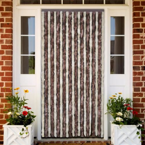 Insect Curtain Chenille – 90×220 cm, Beige and Light Brown