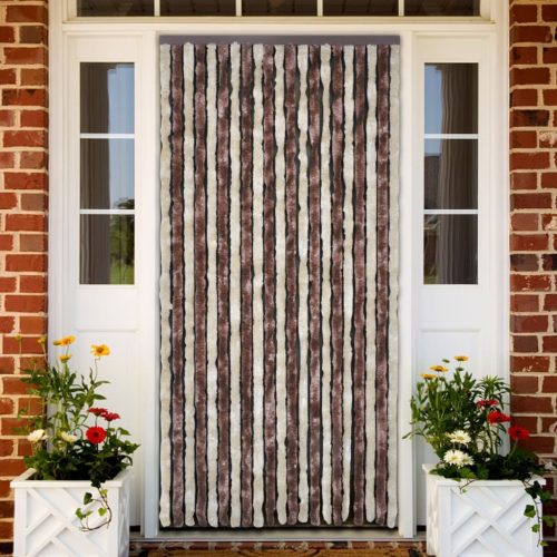 Insect Curtain Chenille – 100×220 cm, Beige and Light Brown