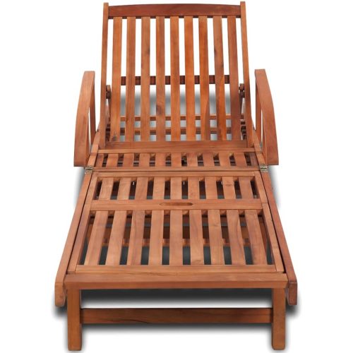 Sun Lounger Solid Acacia Wood – 1 Sunlounger