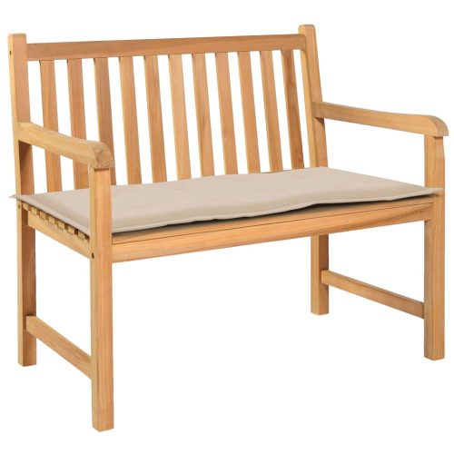 Garden Bench Cushion – 100x50x3 cm, Cream