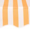 Manual Retractable Awning Stripes – Orange and White, 350 cm