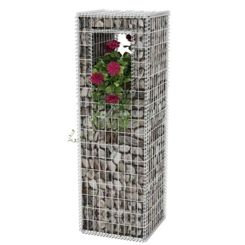 Gabion Basket Post/Planter Steel – 50x50x160 cm, 1