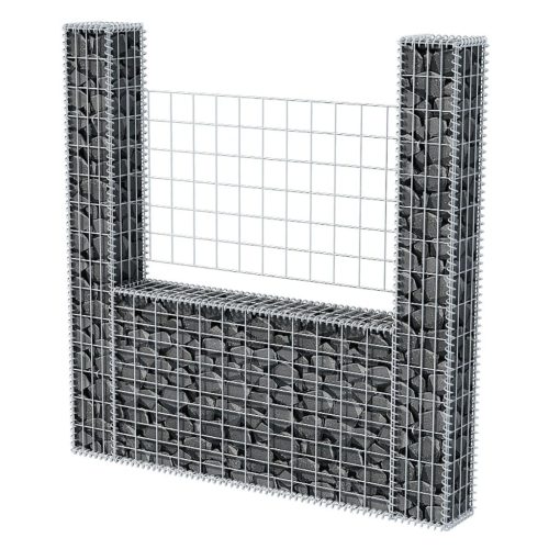 Gabion Basket U-Shape Galvanised Steel – 160x20x150 cm