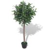 Artificial Bay Tree Plant with Pot Green – 120 cm