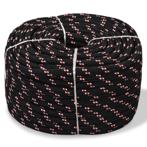 Marine Rope Polypropylene – 10 mm 50 m, Black and Red