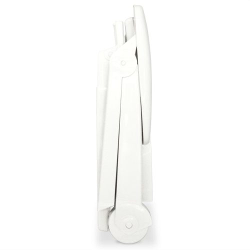 Sun Lounger with Footrest Plastic – White